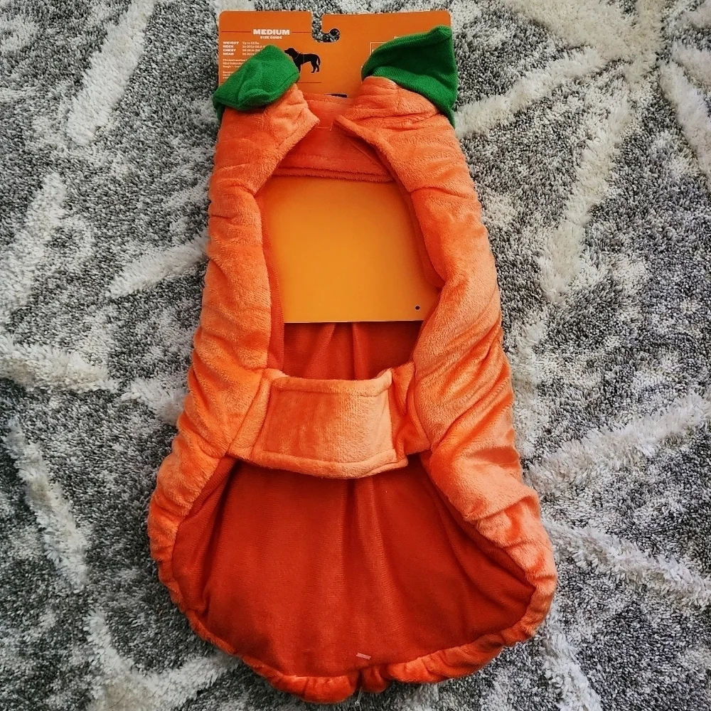 NWT Halloween Plush Pumpkin Pet Dog Costume | Hyde & EEK! Boutique Jack-O-Latern